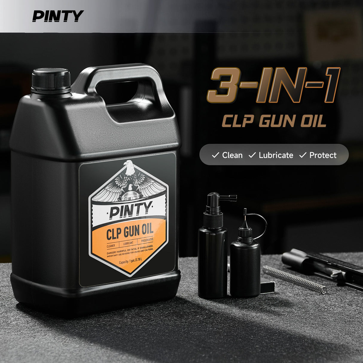 3-in-1 CLP Gun Oil, 1 Gallon Gun Cleaner, alternate view 4