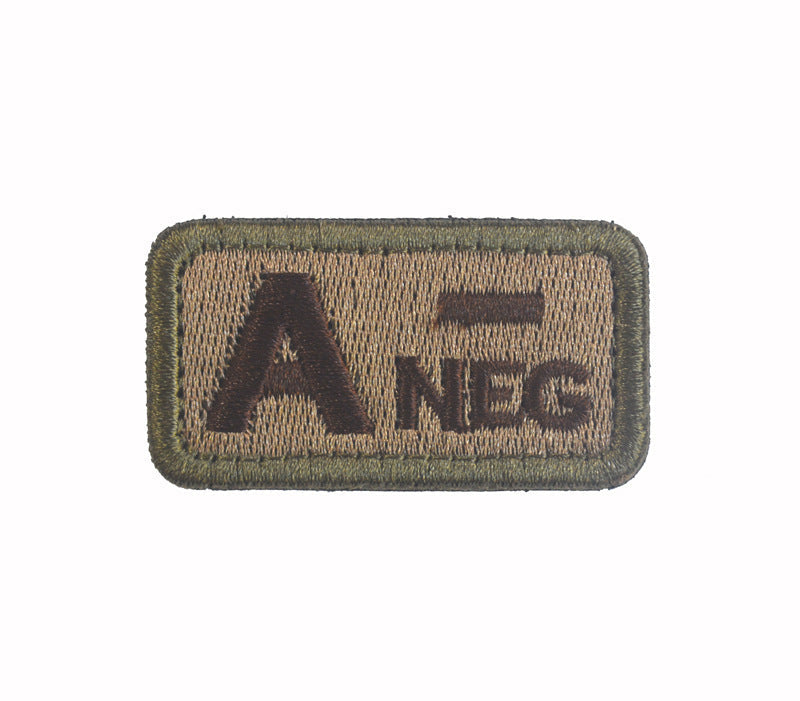Embroidered Tactical Blood Type Patch Essential Velcro ID for First Responders, B minus POS, alternate view 6