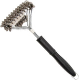 Valore BBQ Brush Bristle Free - 2 in 1 Grill Scraper & Barbecue Brush - Stainless Steel BBQ Grill Brush & BBQ Scraper Combo