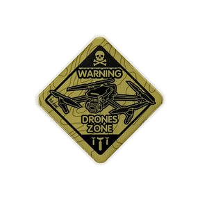 M-Tac Drones Zone Embossed Sticker in Coyote