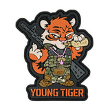 M-Tac Patch Young Tiger PVC in Black