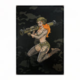 M-Tac Banner Tactical Girl AT-4 35.4 x 51.2 inches in Multicam Black