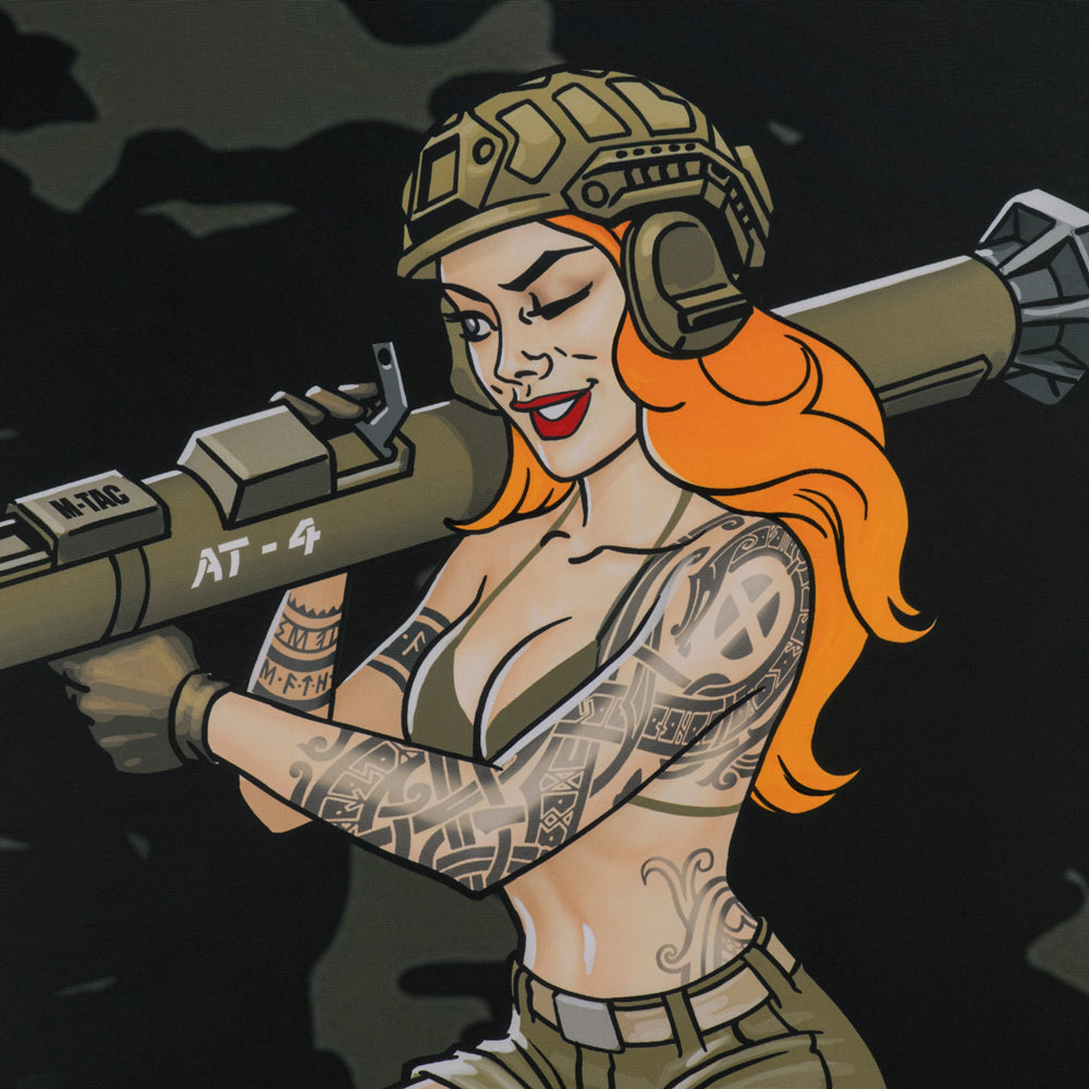 M-Tac Banner Tactical Girl AT-4 35.4 x 51.2 inches in Multicam, alternate view 2