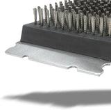 BBQ-Aid Grill Brush and Scraper for Barbecue - Grill Brush for Outdoor Grill with Extended, Large Wooden Handle and