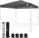 CAPHAUS Patented One-Push Pop Up Outdoor Canopy Tent, Heavy-Duty Commercial Grade w/Central Lock, Portable and Instant