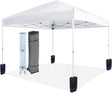 Amazon Basics Outdoor Pop Up 10 x 10 Canopy Tent for Events, Portable with Easy Setup, One-Push, Includes Wheeled Carry Bag,
