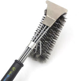 BBQ Grill Brush for Outdoor Grill Safe Stainless Steel Woven Wire Heavy Duty Grill Accessories Cleaning BBQ Accessories,