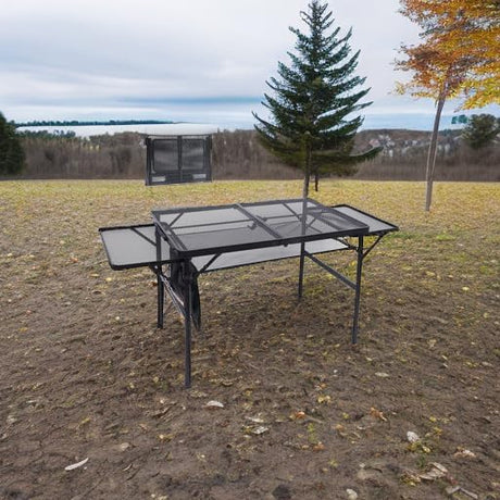 Nice C Folding Grill Table, Camping Table, Tailgate Tables, Grill Tables, Outdoor, Metal Folding Adjustable Height&Width,