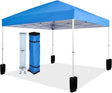 Amazon Basics Outdoor Pop Up 10 x 10 Canopy Tent for Events, Portable with Easy Setup, Includes Wheeled Carry Bag, 8 Pegs, 4