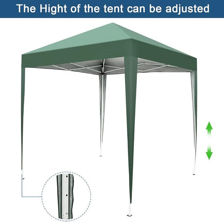 Outvita 6.5x6.5ft Pop Up Canopy Tent, Outdoor Instant Shelter Folding Canopy with Carry Bag for Commercial Events, Party,