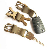 Raven Supply Backpack Keychain with Belt Clip in Black, alternate view 2