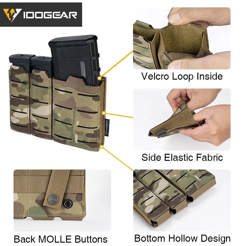 IDOGEAR MOLLE Triple Magazine Pouch, alternate view 10