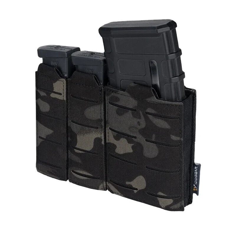 IDOGEAR MOLLE Triple Magazine Pouch in Ranger Green, alternate view 5