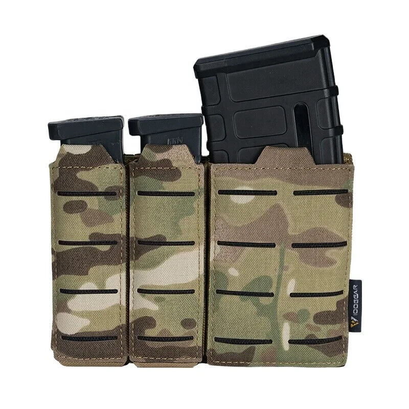IDOGEAR MOLLE Triple Magazine Pouch in Black