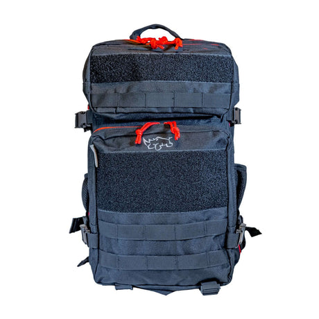 MUCITUP Rhino MUCPAC Tactical Backpack in Red on Black, alternate view 2