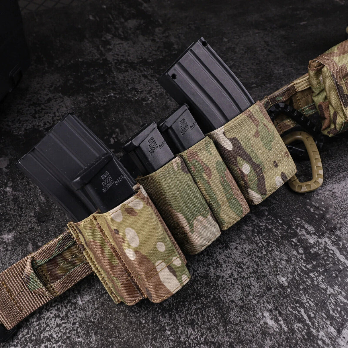 KRYDEX MOLLE Double 9mm Magazine Pouch in Ranger Green, alternate view 4