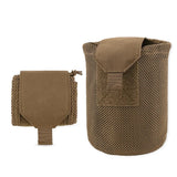 KRYDEX Tactical Mesh Dump Pouch Drop Pouch Mag Recycling Carrier fit MOLLE/BELT in Coyote Brown, alternate view 3