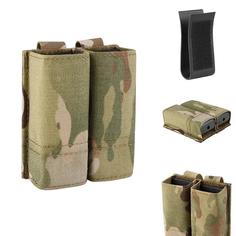 KRYDEX MOLLE Double 9mm Magazine Pouch in Coyote Brown