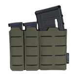 IDOGEAR MOLLE Triple Magazine Pouch in Multicam-Black, alternate view 3