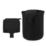 KRYDEX Tactical Mesh Dump Pouch Drop Pouch Mag Recycling Carrier fit MOLLE/BELT in Black, alternate view 2