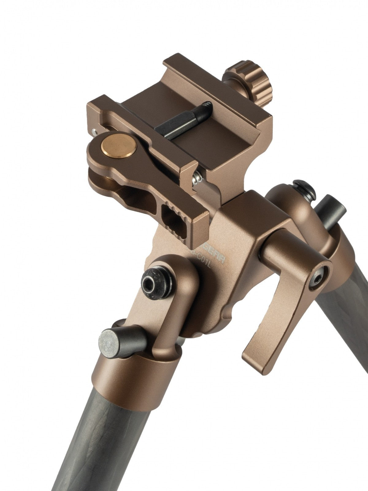 Linkogear HB-C01L Carbon Fiber Tac Bipod - QD Picatinny - Rubber & Spike Feet, alternate view 8