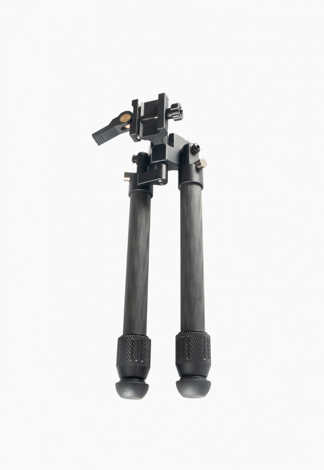Linkogear HB-C01L Carbon Fiber Tac Bipod - QD Picatinny - Rubber & Spike Feet in Brown, alternate view 2