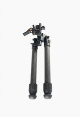 Linkogear HB-C01L Carbon Fiber Tac Bipod - QD Picatinny - Rubber & Spike Feet in Brown, alternate view 2