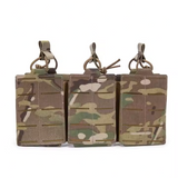 MUCTAC MOLLE Triple Rifle Mag Pouch - Built for Battle, Ready for Action in Coyote Brown, alternate view 6