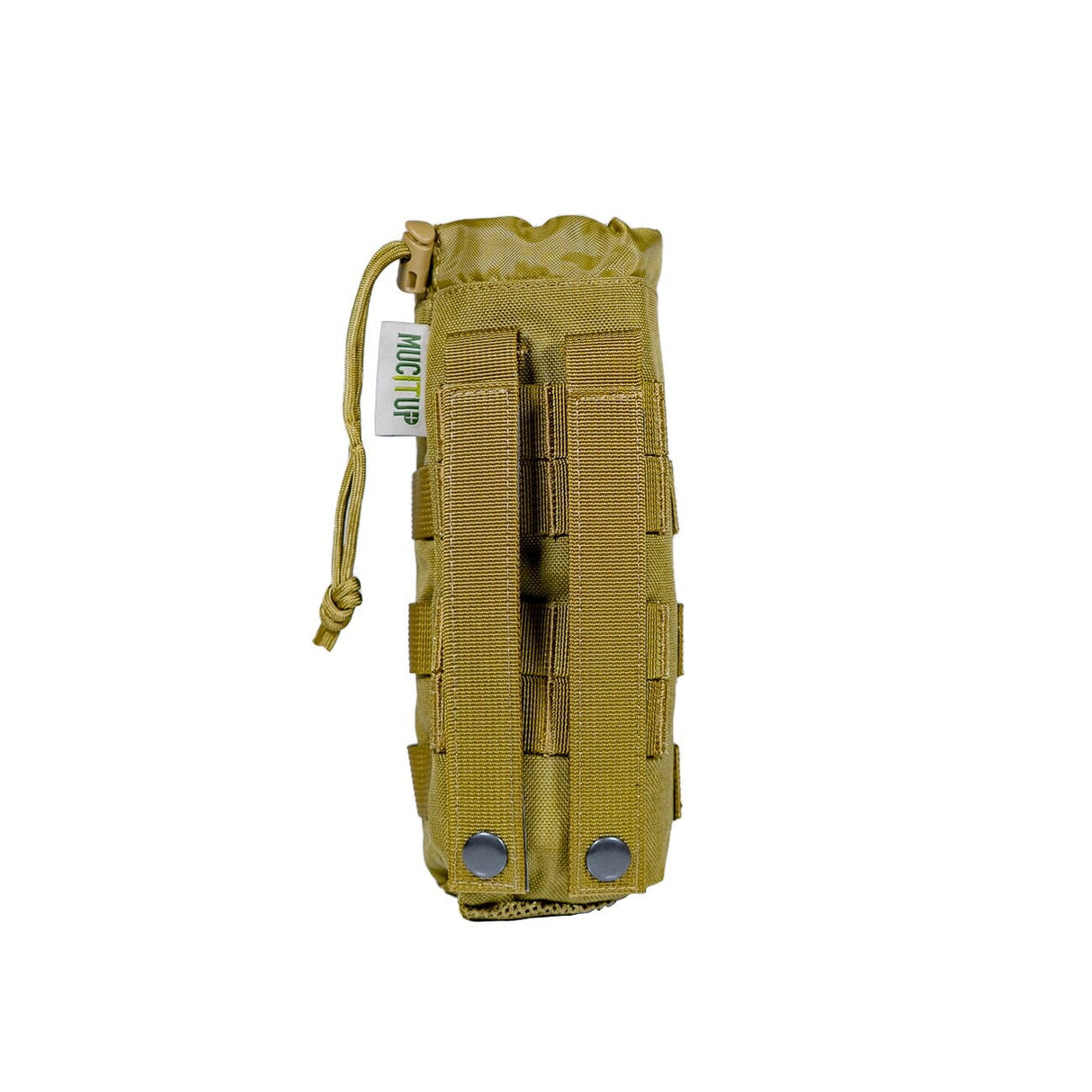 MUCITUP MUCTAC MOLLE Water Bottle Holder 500D Nylon Pouch - Black, Camo, Khaki, alternate view 6