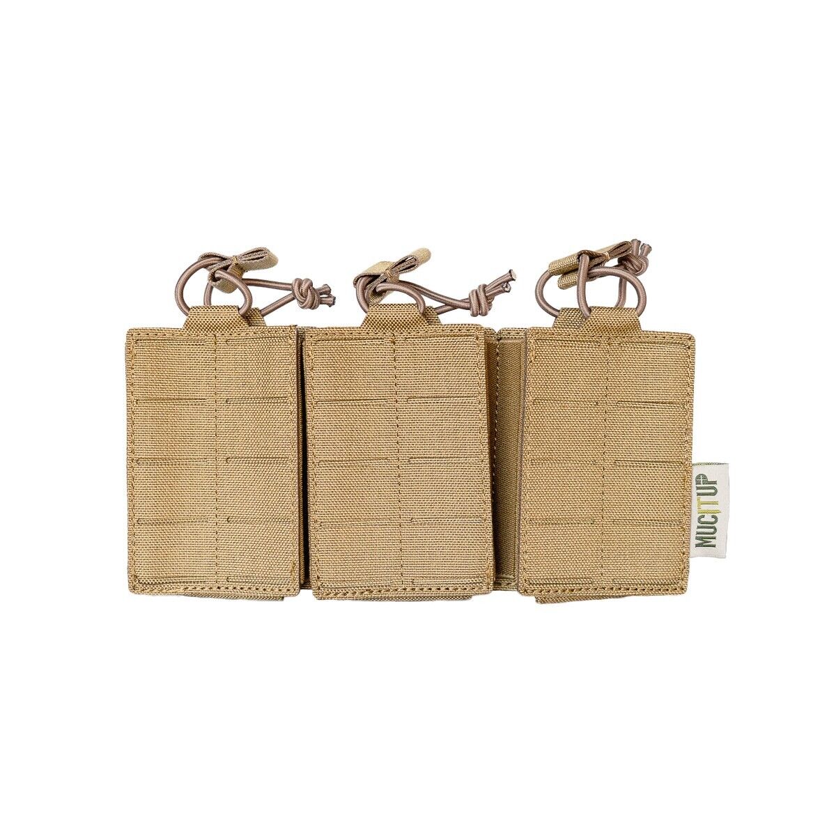 MUCTAC MOLLE Triple Rifle Mag Pouch - Built for Battle, Ready for Action in Multicam - Black, alternate view 4