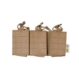 MUCTAC MOLLE Triple Rifle Mag Pouch - Built for Battle, Ready for Action in Multicam, alternate view 2