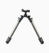 Linkogear HB-C01L Carbon Fiber Tac Bipod - QD Picatinny - Rubber & Spike Feet in Black