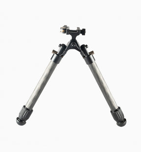 Linkogear HB-C01L Carbon Fiber Tac Bipod - QD Picatinny - Rubber & Spike Feet in Black