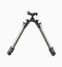 Linkogear HB-C01L Carbon Fiber Tac Bipod - QD Picatinny - Rubber & Spike Feet in Black