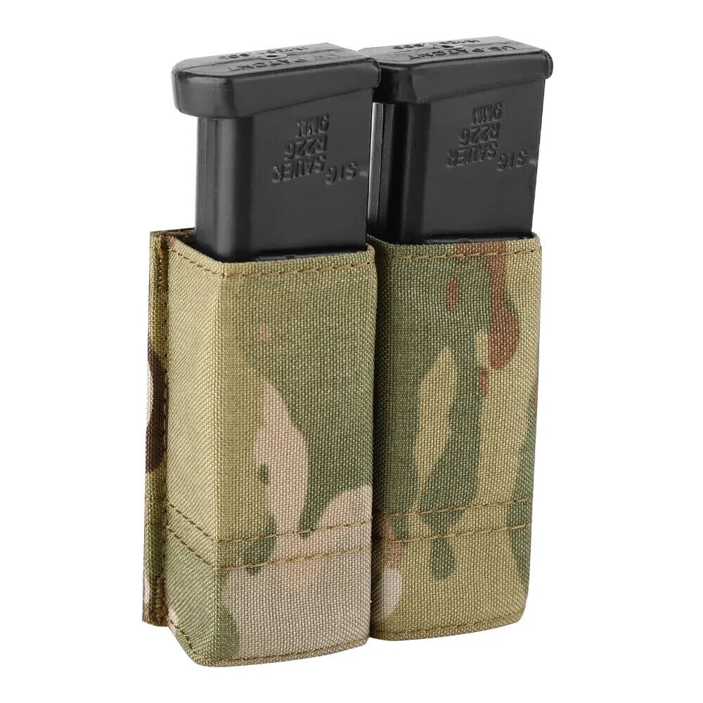 KRYDEX MOLLE Double 9mm Magazine Pouch in Multicam, alternate view 3