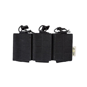MUCTAC MOLLE Triple Rifle Mag Pouch - Built for Battle, Ready for Action in Black