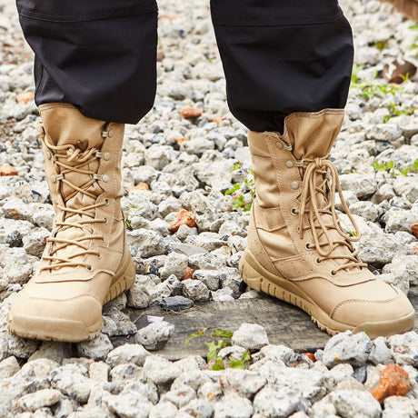 Raven Supply Summer Tactical Desert Combat Boots in Black, alternate view 2