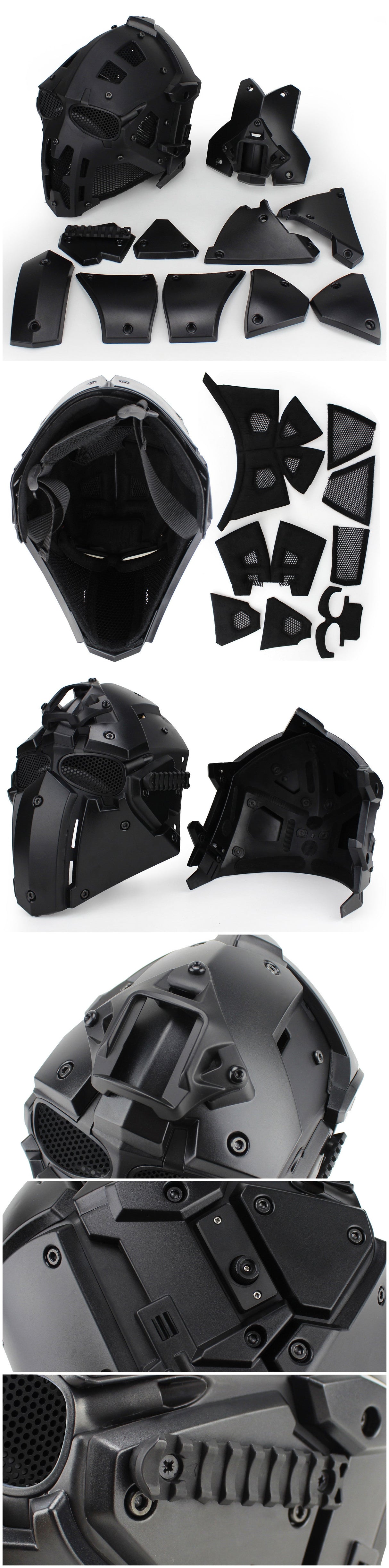 Raven Supply Ronin-Style Tactical Helmet in Green, alternate view 2