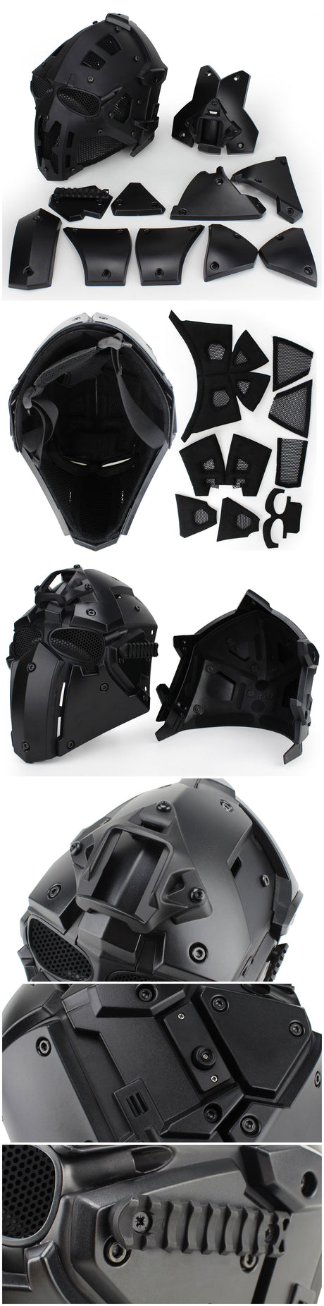 Raven Supply Ronin-Style Tactical Helmet in Green, alternate view 2