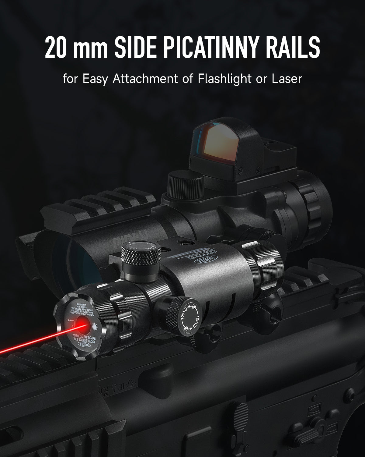 Pinty Vexa 2-in-1 4x32 Prism Scope Combo, alternate view 5