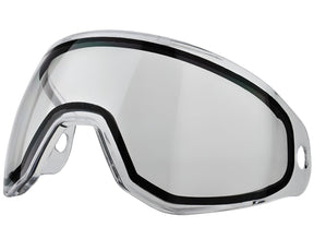 KLR PURE Diamond Clear dual-pane thermal lens for paintball goggles with UV and infrared filtering