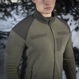 M-Tac Fleece Combat Jacket in Dark Olive, alternate view 30