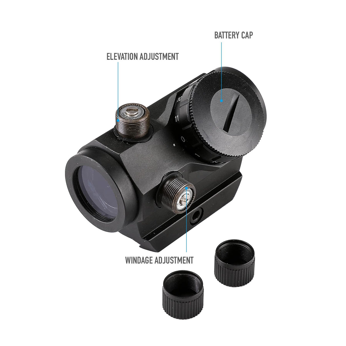 Pinty Nova 1x20mm 2MOA Red Dot Sight, alternate view 5