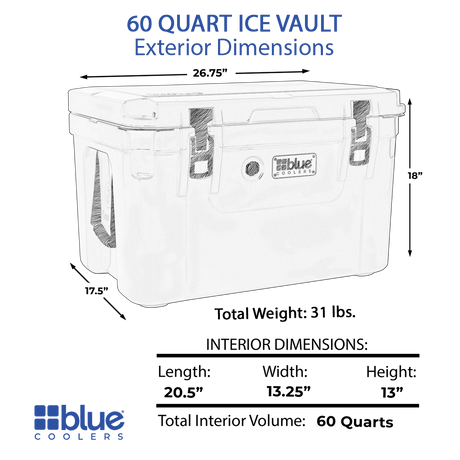 Glacière rotomoulée Ice Vault de 57 litres