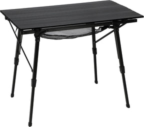 PORTAL Camping Table Foldable Portable with Adjustable Legs, Aluminum Folding Table Roll Up Table with Carrying Bag for
