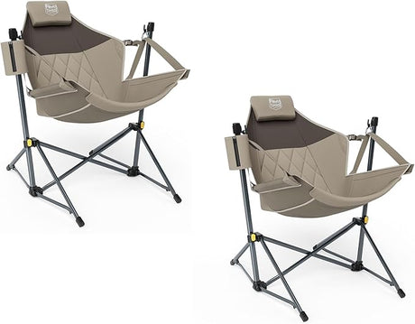 TIMBER RIDGE Hammock Camping Chair with Adjustable Backrest, Heavy Duty Folding Hammock Chair Supports 300lbs, Portable