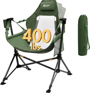Portal Hammock Camping Chair, Portable Outdoor Swinging Chairs, Rocking Chair for Adults with Adjustable Back and Height for
