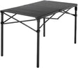 Heavy-Duty Roll-Top Table for Camping - Portable Aluminum-Top Folding Table with Steel Frame by Caddis Sports (Medium)