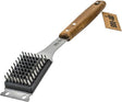 BBQ-Aid Grill Brush and Scraper for Barbecue - Grill Brush for Outdoor Grill with Extended, Large Wooden Handle and