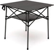 SUNNYFEEL Outdoor Folding Table | Lightweight Compact Aluminum Camping Table, Roll Up Top 4 People Portable Camp Square